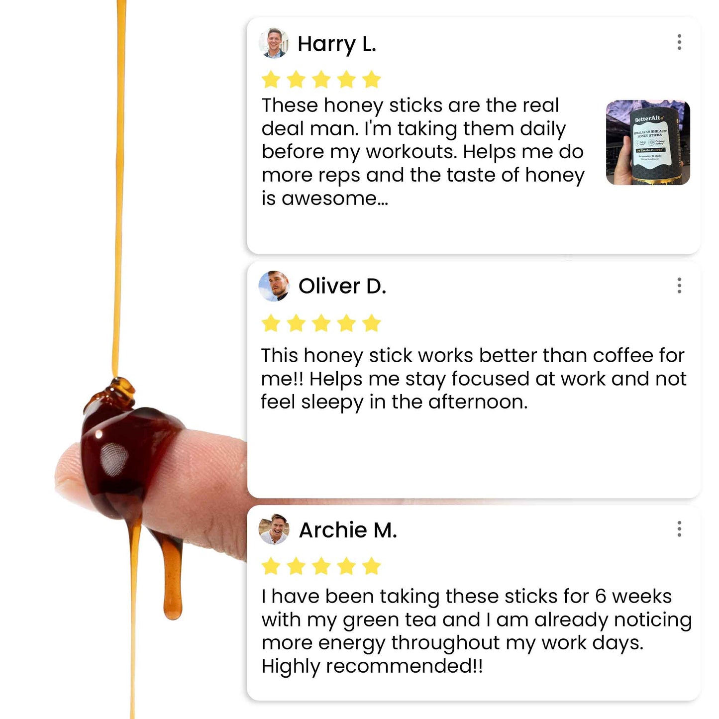 GOLD+ Shilajit Honey Sticks