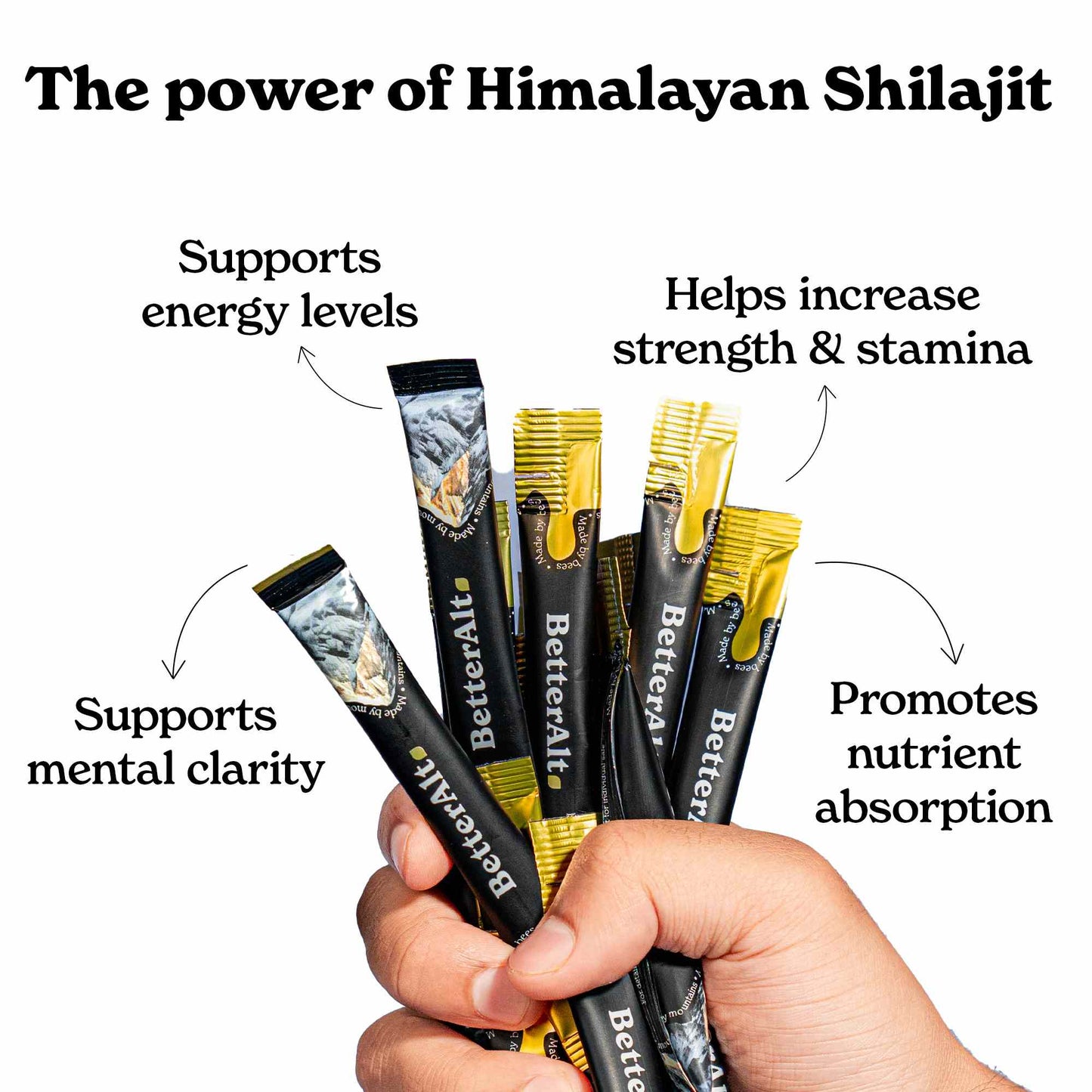 GOLD+ Shilajit Honey Sticks